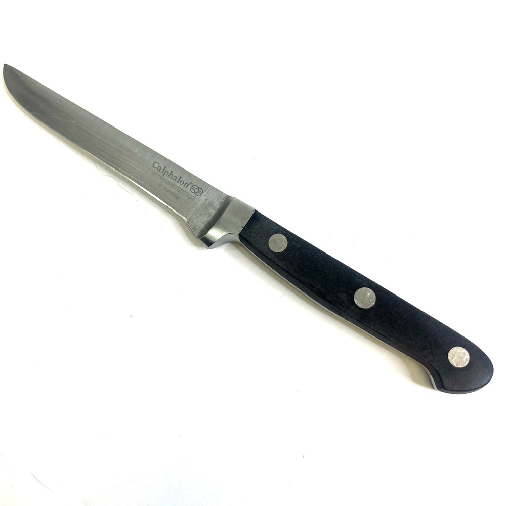 Calphalon 5" Knife German Steel Blade Full Forged Boning Knife w/ Black Handle
